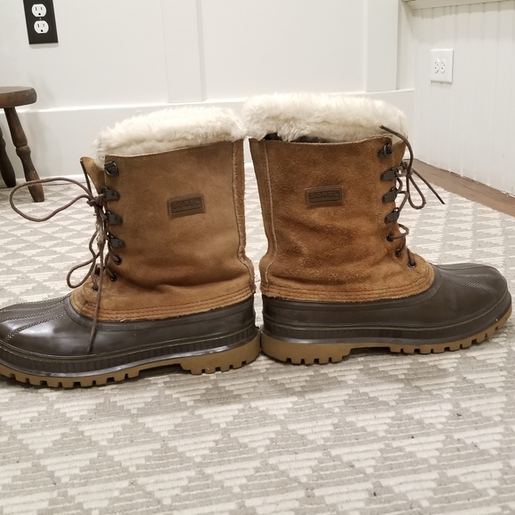 Vtg Sorel Kaufman Wool Lined Snow Boots USA Made 8 main image 8